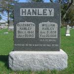 William Hanley's gravestone