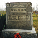 William R. Wilson's gravestone