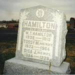 William T. Hamilton's gravestone