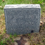 Burr H. Polk's gravestone
