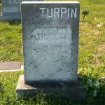 Benjamin F. Turpin's gravestone