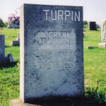 Benjamin F. Turpin's gravestone
