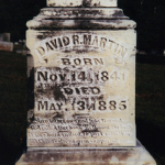 David R. Martin's gravestone