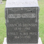 Fancis Brunson's gravestone