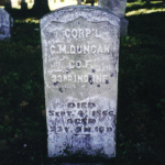 Gilbert M. Duncan's gravestone