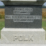 Irvin C. Polk's gravestone