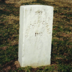 James A. Evans' gravestone