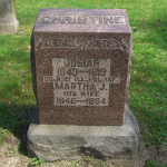 Josiah Christine's gravestone