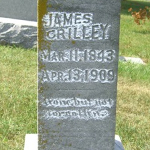 James Crilley's gravestone