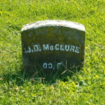 Joseph D. McClure's gravestone