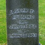 Joseph T. Fleming's gravestone