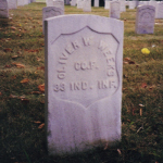 Oliver W. Weeks' gravestone