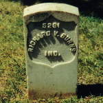 Richard V. Burns' gravestone