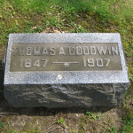 Thomas A. Goodwin's gravestone