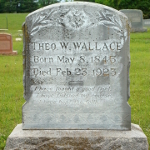 Theodore W. Wallace's gravestone