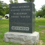 William A. Mekemson's gravestone