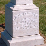 William B. Kimball's gravestone