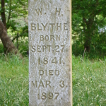 William H.C. Blythe's gravestone
