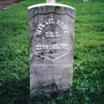 Willis Howe's gravestone