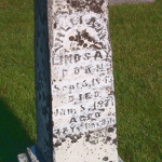 William Lindsay's gravestone