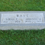 Addison M. Wayt's gravestone