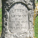 Alfred N. Layman's gravestone