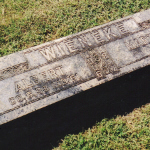 Albert Wieneke's gravestone