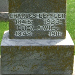 Charles Leffler's gravestone