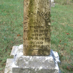 Daniel Hunter's gravestone