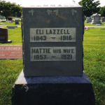 Eli Lazell's gravestone