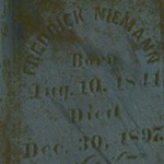 Fredrick J. Nieman's gravestone