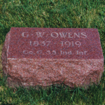 George W. Owens' gravestone