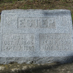 Jesse Estep's gravestone