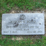 Joseph K. Boyd's gravestone