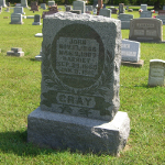 John Gray's gravestone