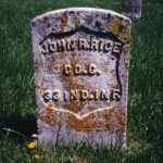 John Rice's gravestone