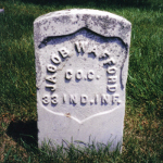 Jacob Wafford's gravestone