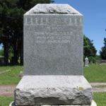 John W. Mansfield's gravestone