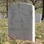 John W. Roberts' gravestone