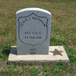 Lewis J. Needham's gravestone