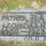 Leonidas N. Baxter's gravestone