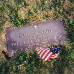 Manson White's gravestone