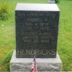 Thomas A. Hendricks' gravestone