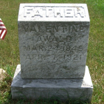Valentine Awald's gravestone