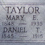 Daniel T. Taylor's gravestone