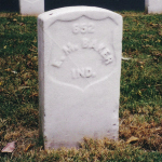 Elijah M. Baker's gravestone