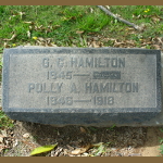 George C. Hamilton's gravestone