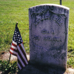 George Gill's gravestone