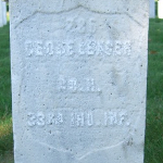 George Elenger's gravestone