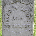 Isaac H. Easter's gravestone